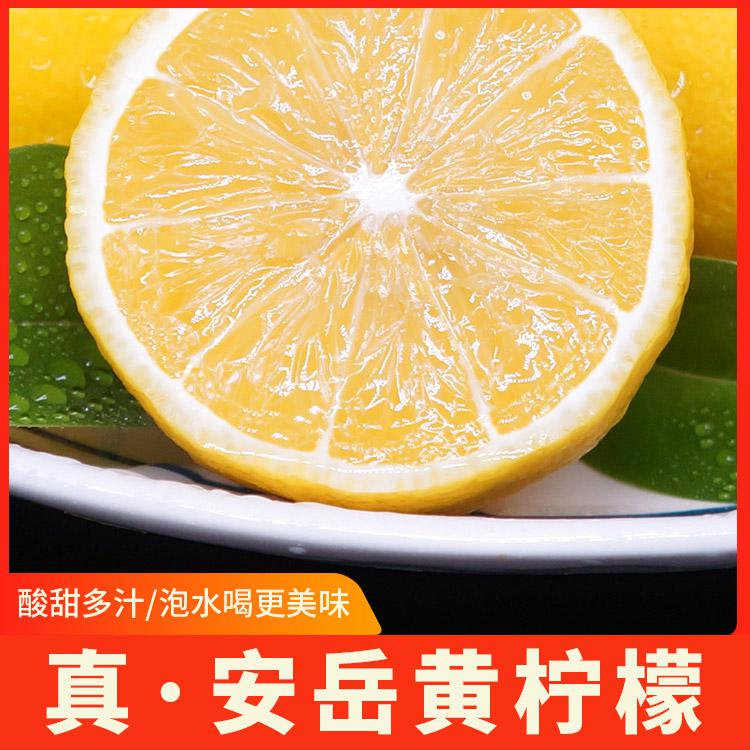 四川安岳 黄柠檬 新鲜水果皮薄 单果重量210-260g